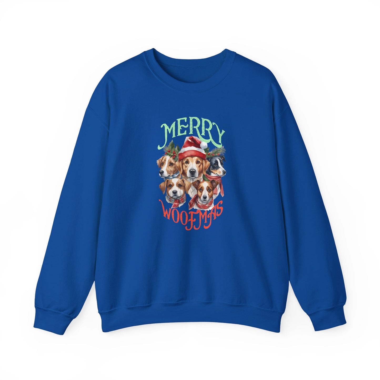 "Merry Woofmas" Dog Pack Christmas Unisex Sweatshirt