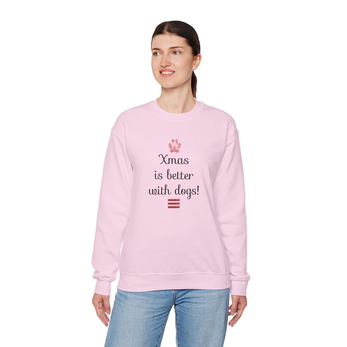 Xmas is Better with Dogs! Holiday Sweatshirt