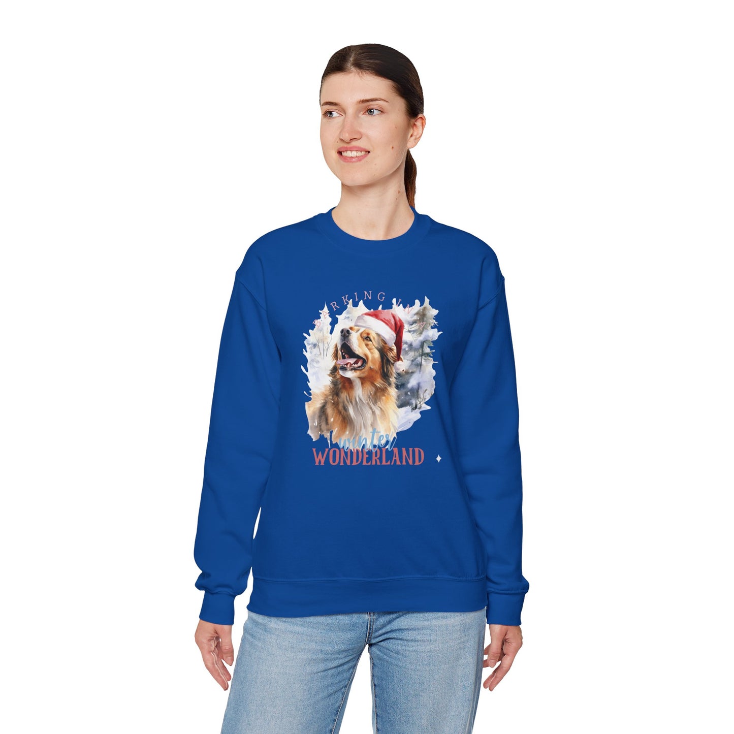 Festive Dog Winter Wonderland Unisex Sweater