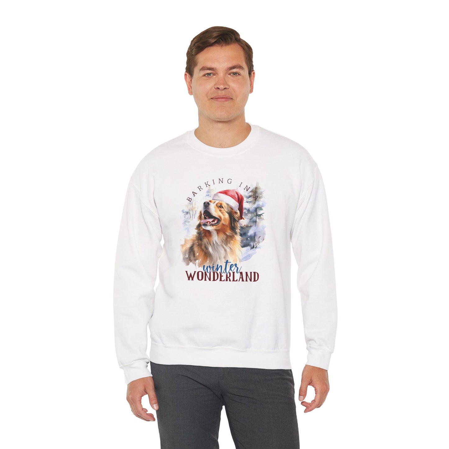 Festive Dog Winter Wonderland Unisex Sweater
