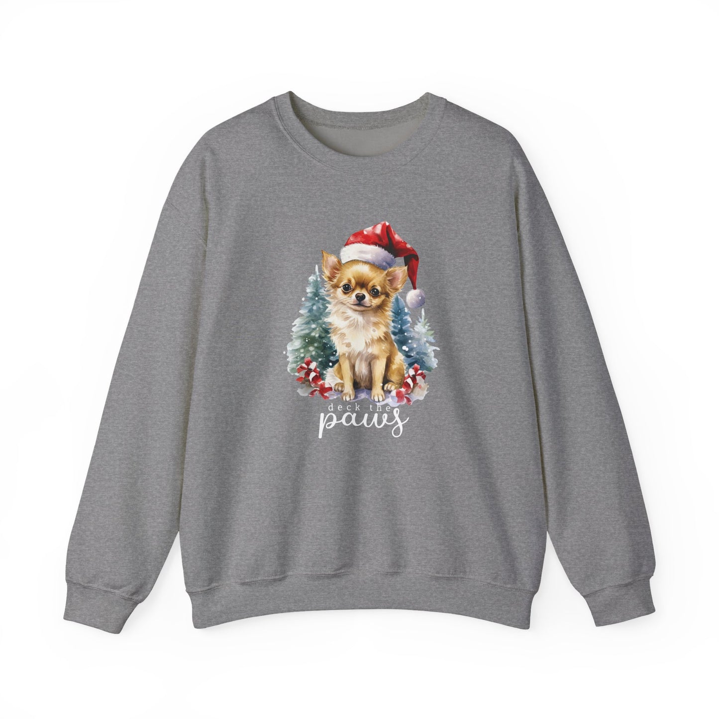 "Deck The Paws" Chihuahua Christmas Unisex Sweatshirt