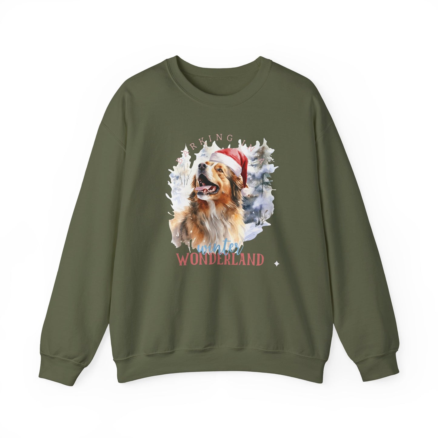 Festive Dog Winter Wonderland Unisex Sweater