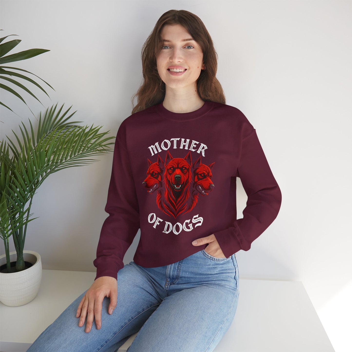 Mother of Dogs - Cerberus Style Unisex Sweatshirt