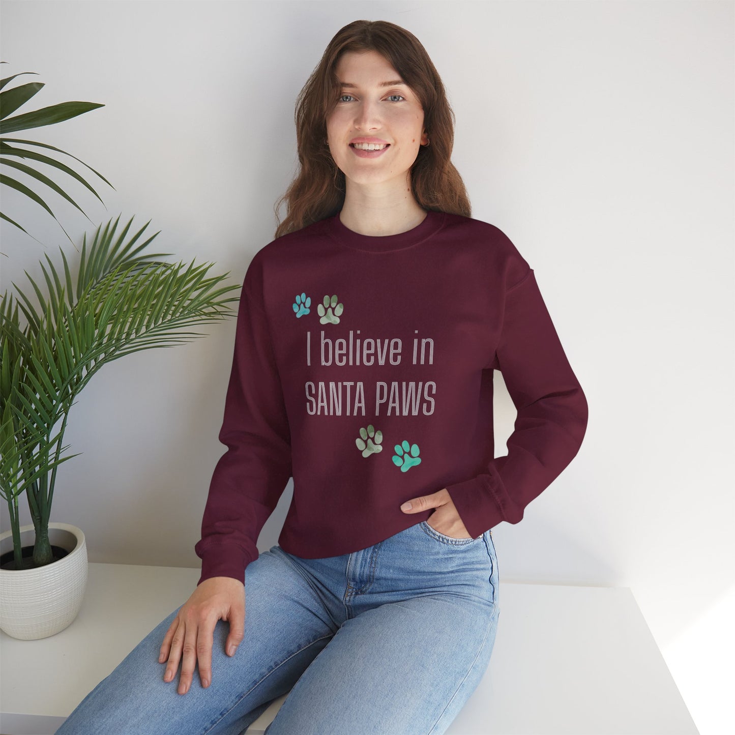 I Believe in Santa Paws Unisex Sweatshirt