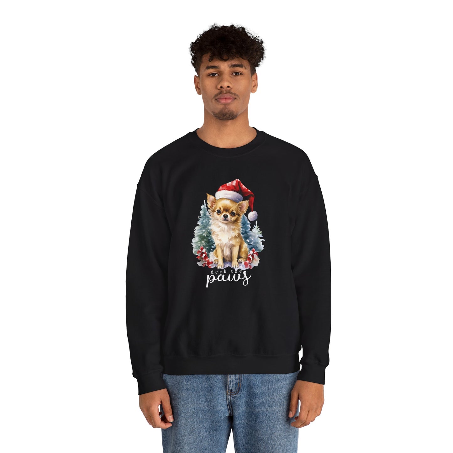 "Deck The Paws" Chihuahua Christmas Unisex Sweatshirt