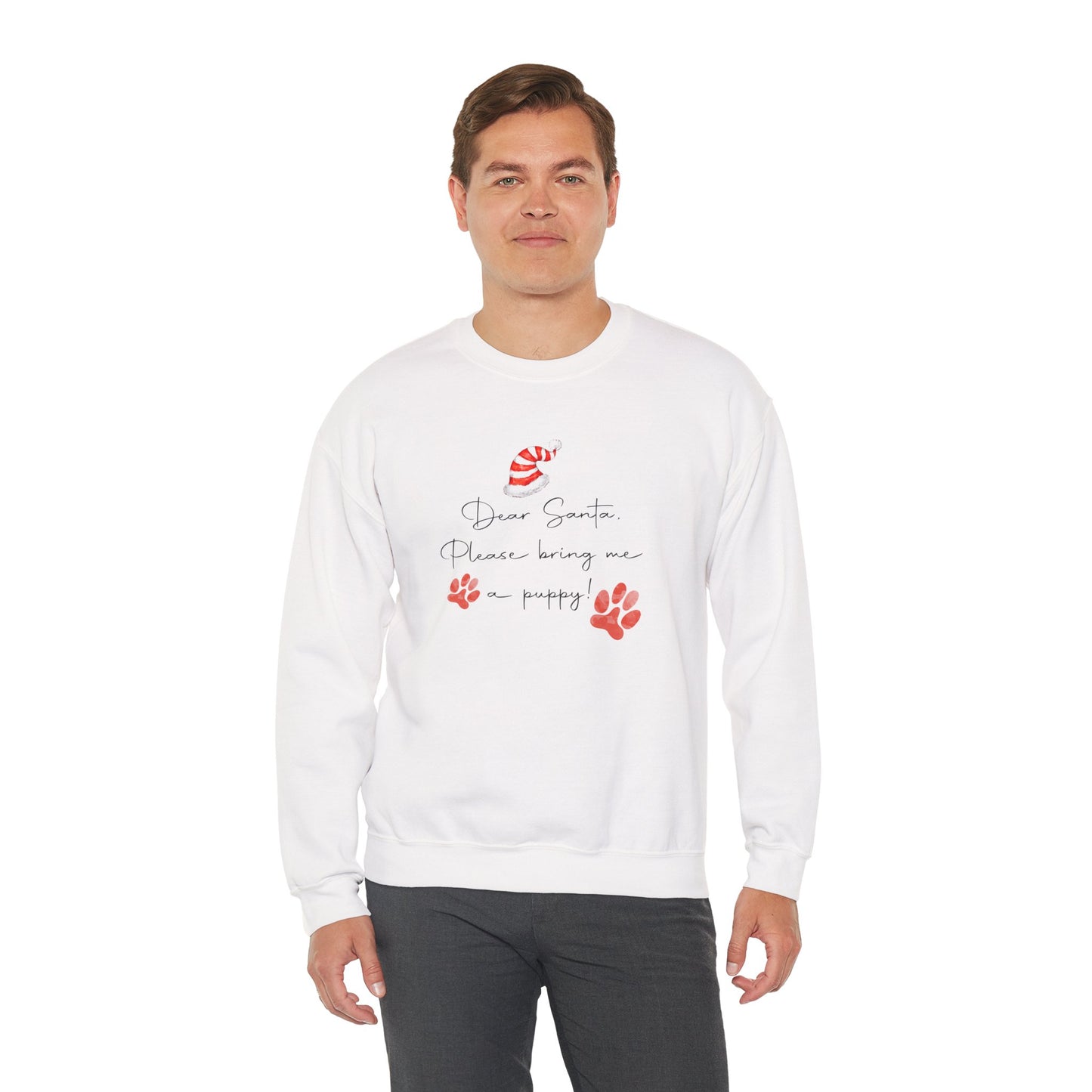Dear Santa, Please Bring Me a Puppy! Sweatshirt