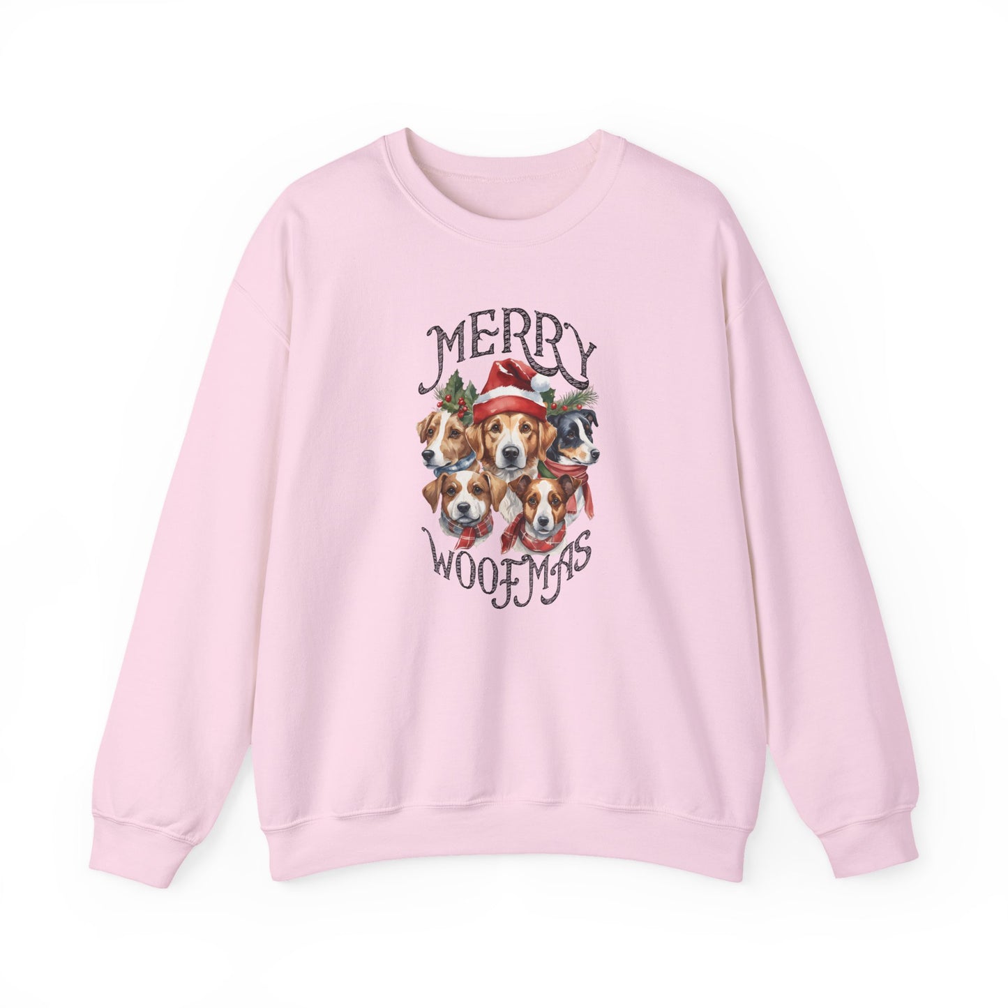 "Merry Woofmas" Dog Pack Christmas Unisex Sweatshirt