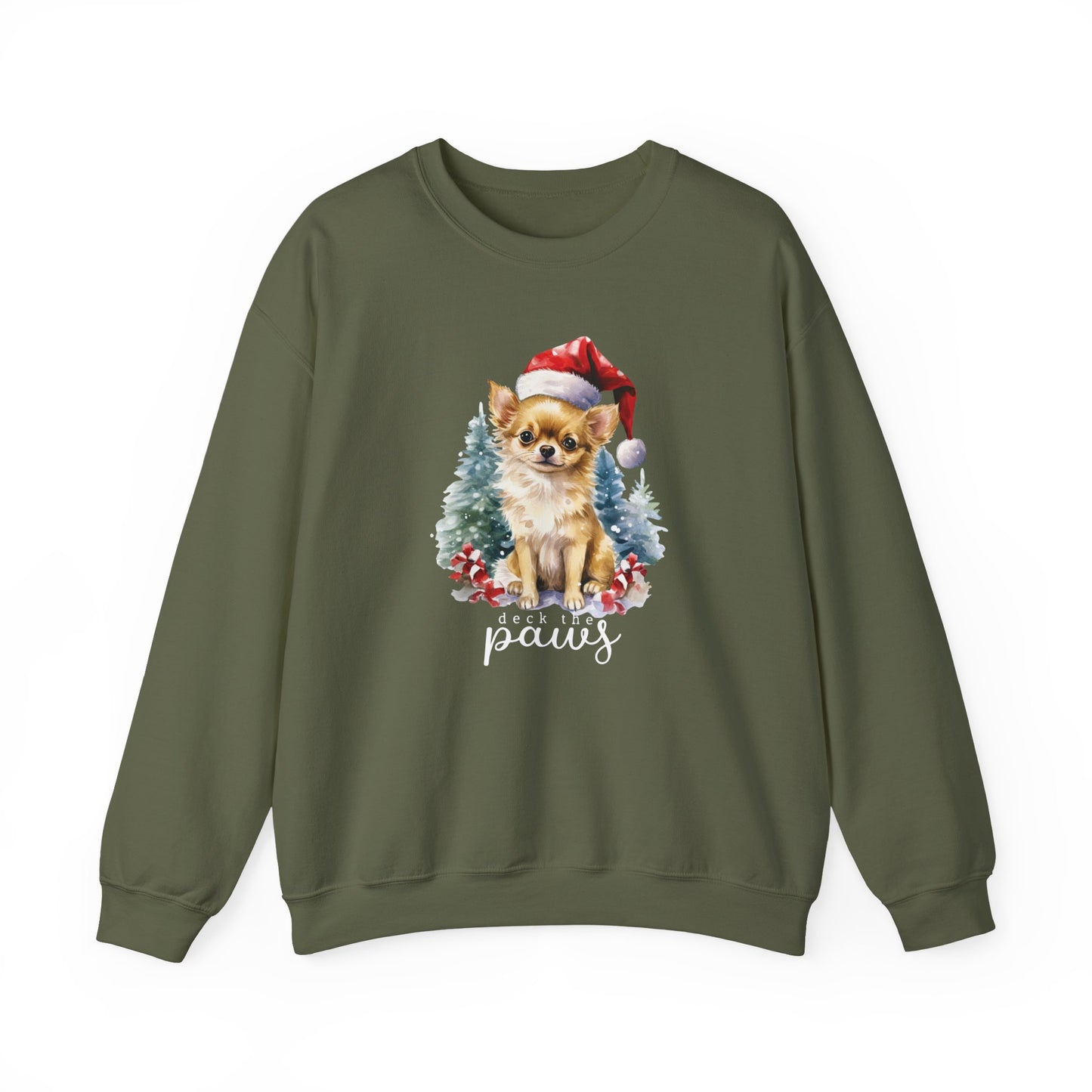 "Deck The Paws" Chihuahua Christmas Unisex Sweatshirt