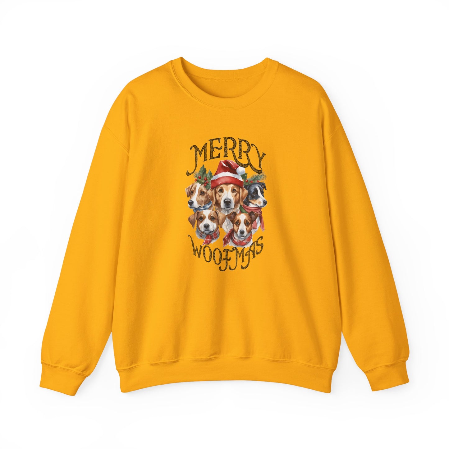 "Merry Woofmas" Dog Pack Christmas Unisex Sweatshirt