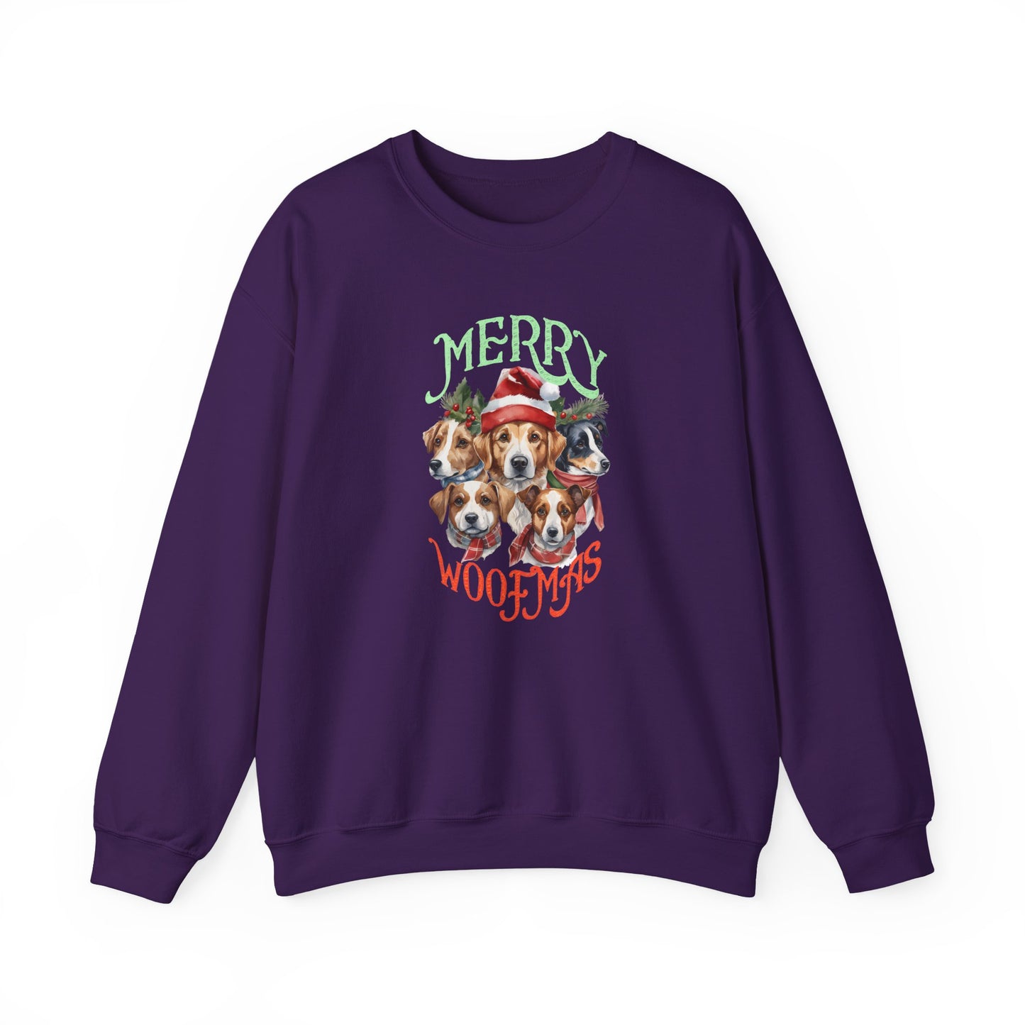 "Merry Woofmas" Dog Pack Christmas Unisex Sweatshirt