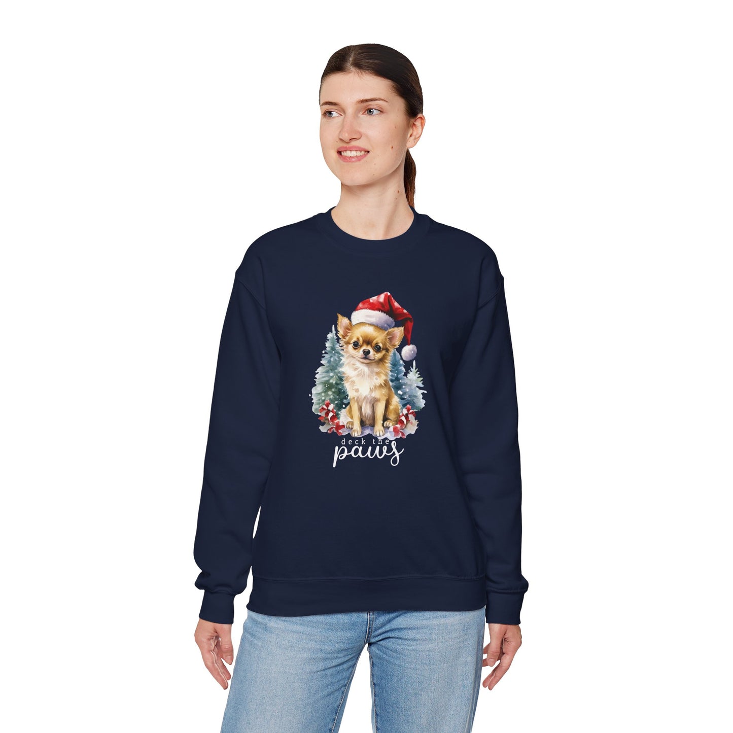 "Deck The Paws" Chihuahua Christmas Unisex Sweatshirt
