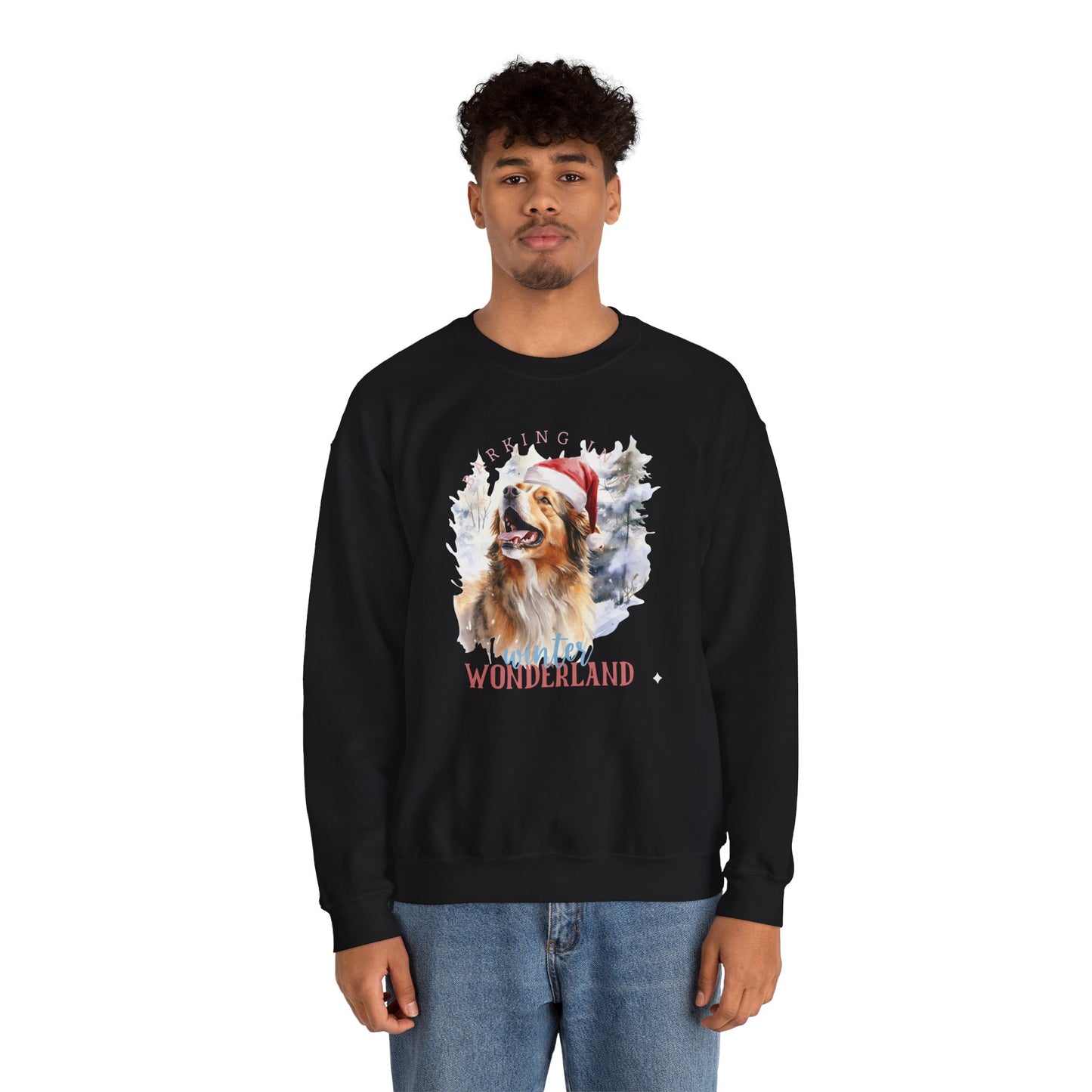 Festive Dog Winter Wonderland Unisex Sweater