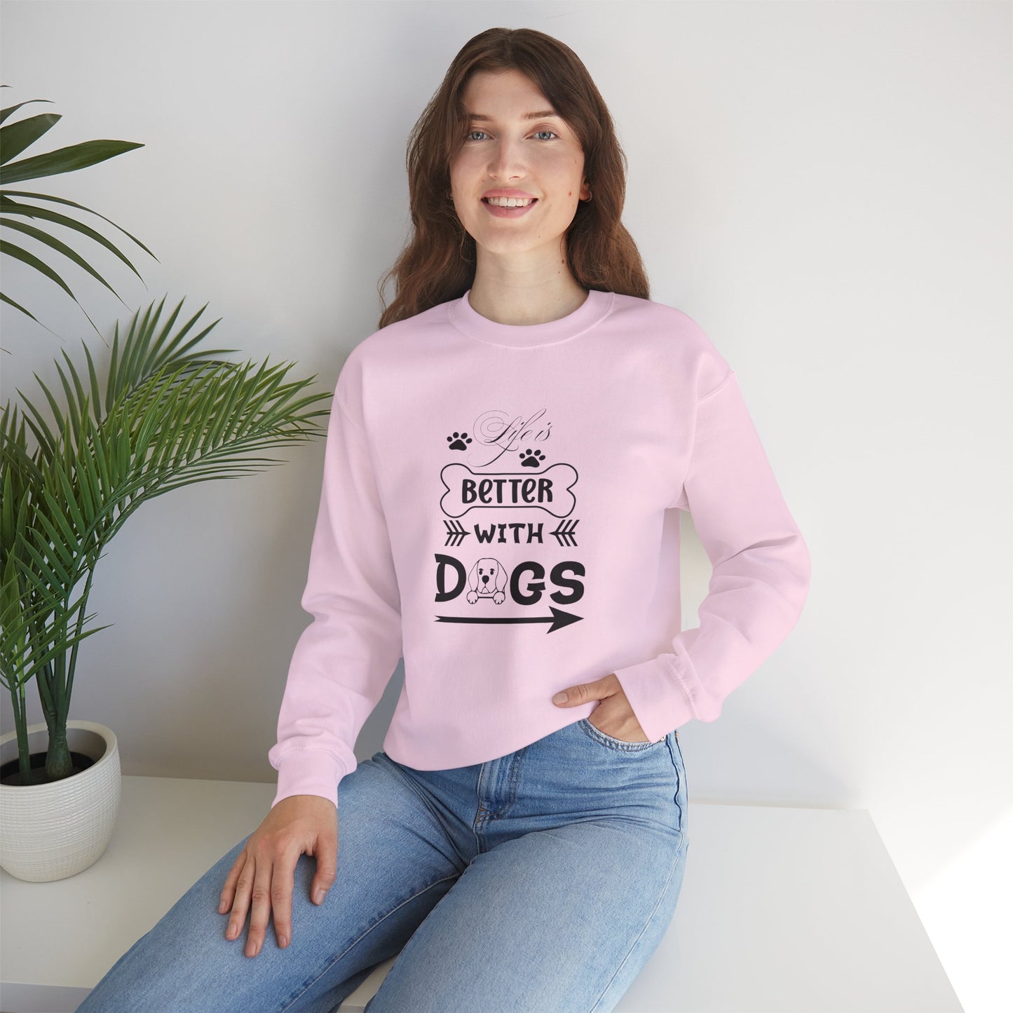 Life is Better With Dogs Unisex Sweatshirt