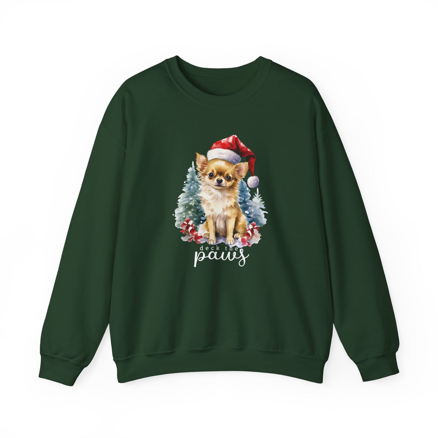 "Deck The Paws" Chihuahua Christmas Unisex Sweatshirt