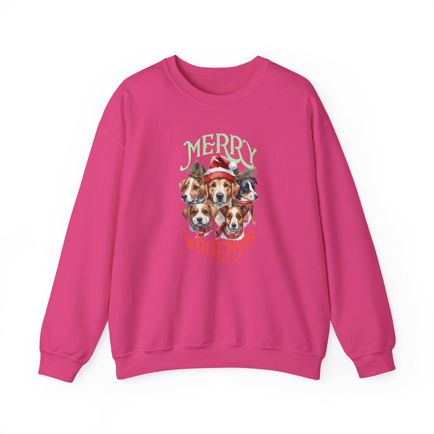 "Merry Woofmas" Dog Pack Christmas Unisex Sweatshirt