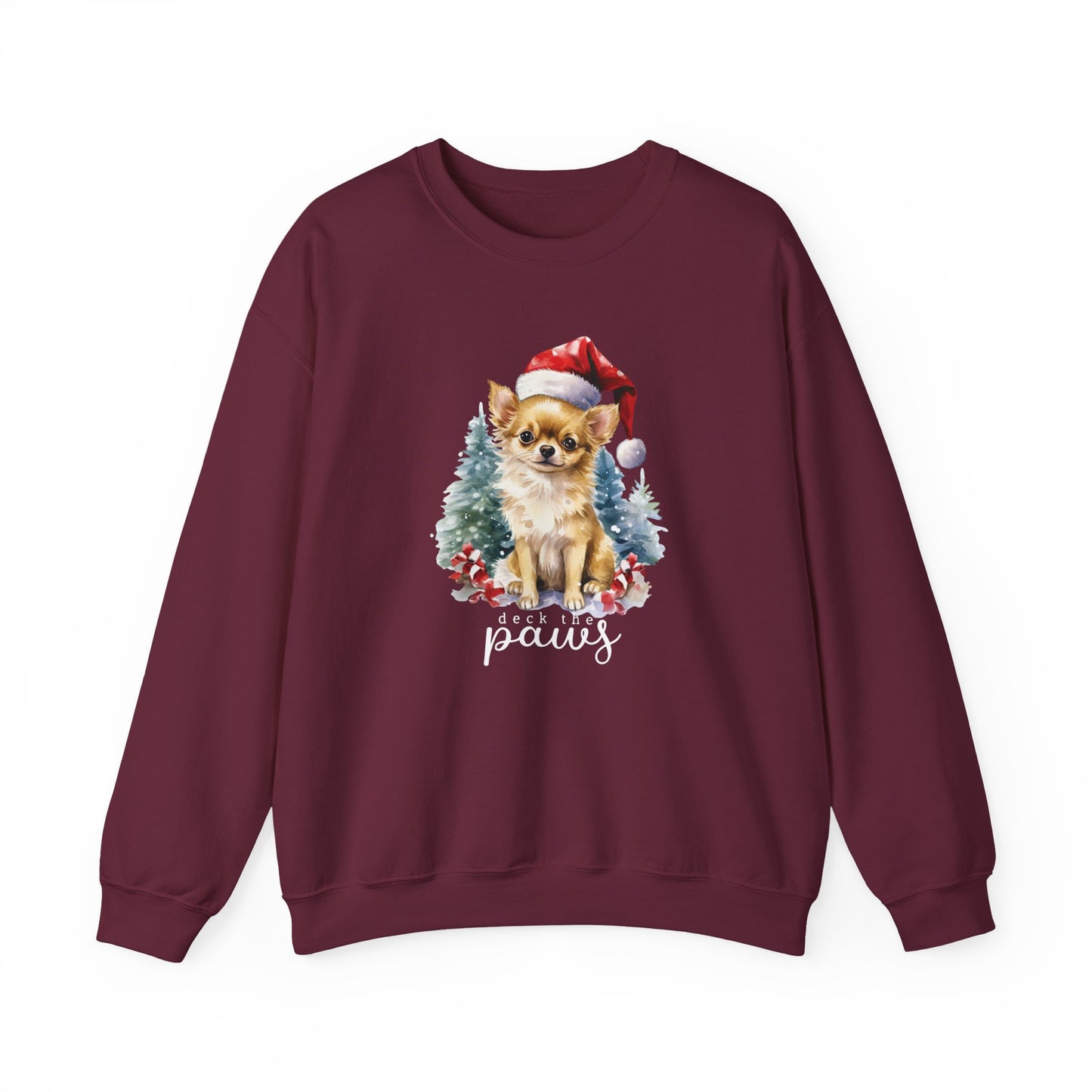 "Deck The Paws" Chihuahua Christmas Unisex Sweatshirt