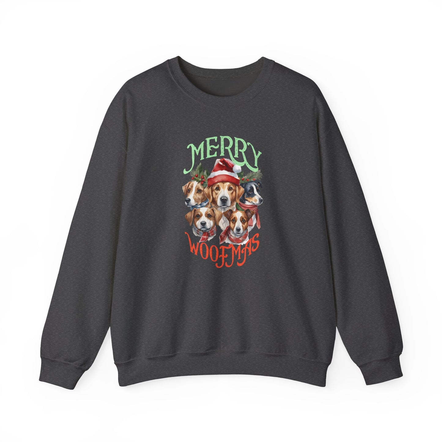 "Merry Woofmas" Dog Pack Christmas Unisex Sweatshirt