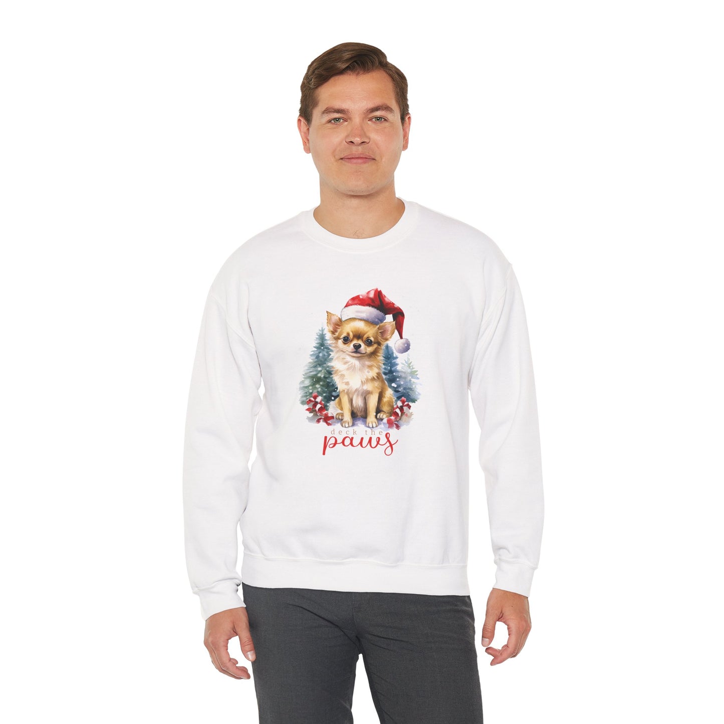 "Deck The Paws" Chihuahua Christmas Unisex Sweatshirt