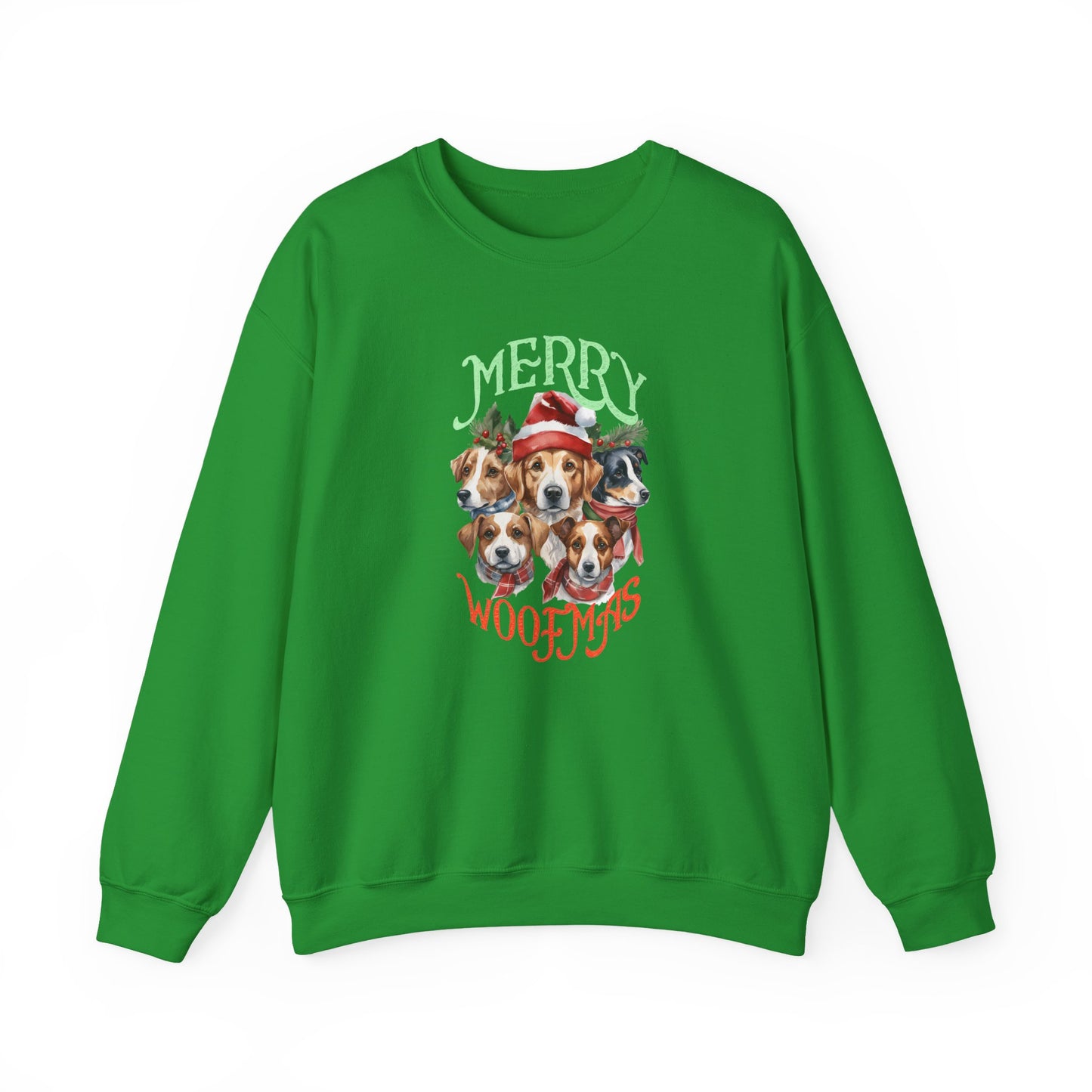"Merry Woofmas" Dog Pack Christmas Unisex Sweatshirt