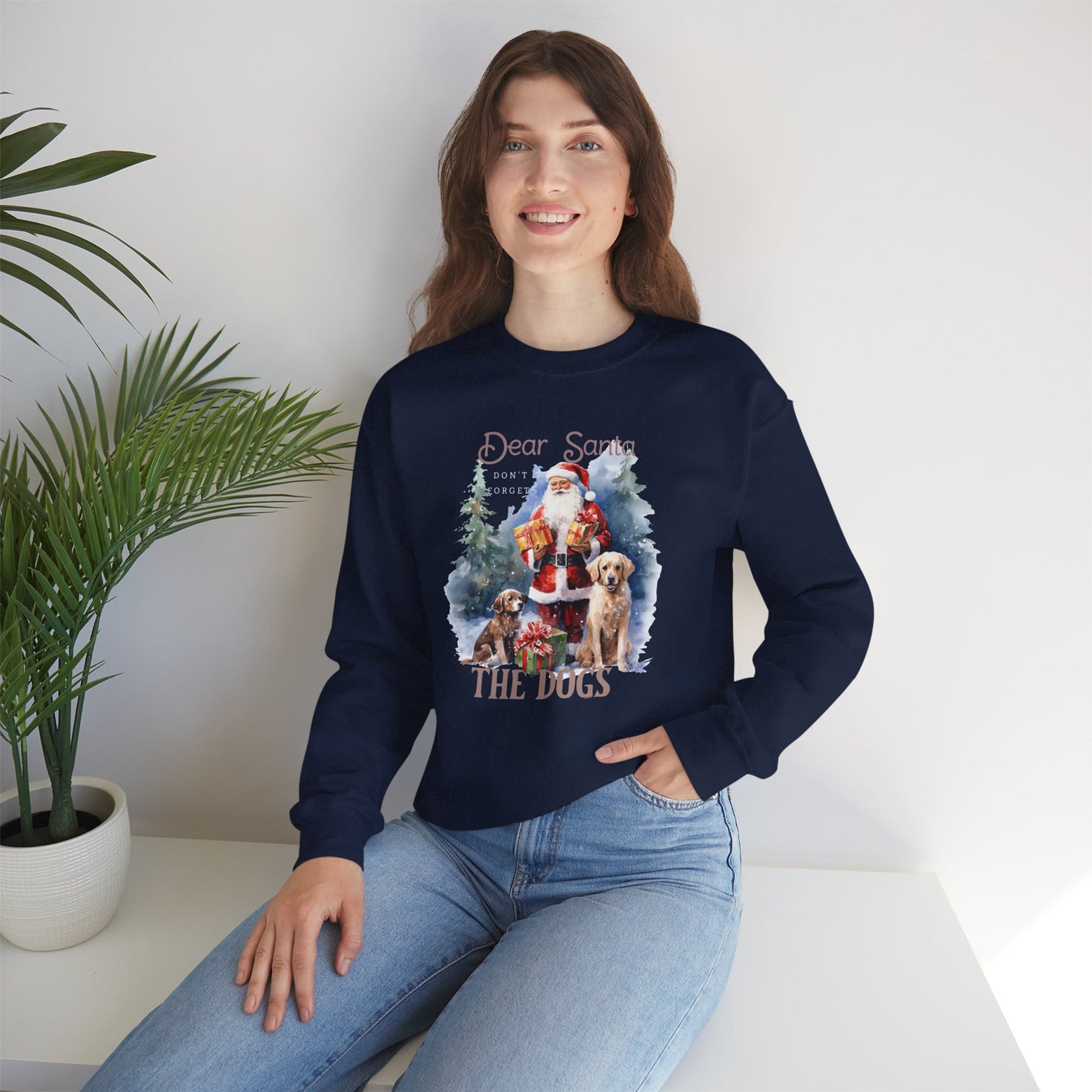 "Dear Santa, The Dogs" Christmas Unisex Sweatshirt