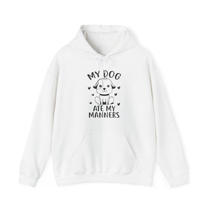 My Dog Ate My Manners - Funny Dog Lover Hoodie