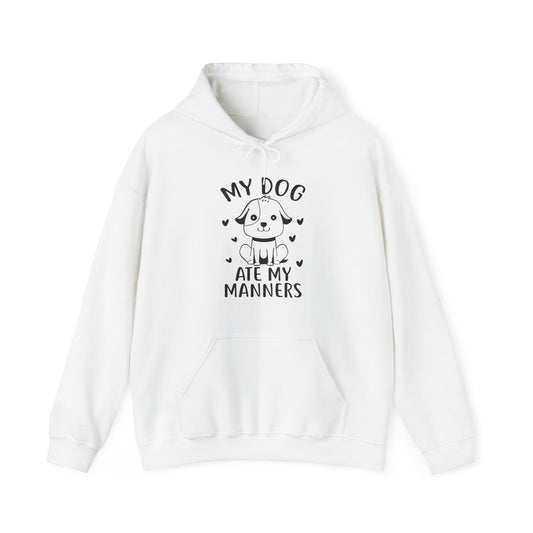 My Dog Ate My Manners - Funny Dog Lover Hoodie