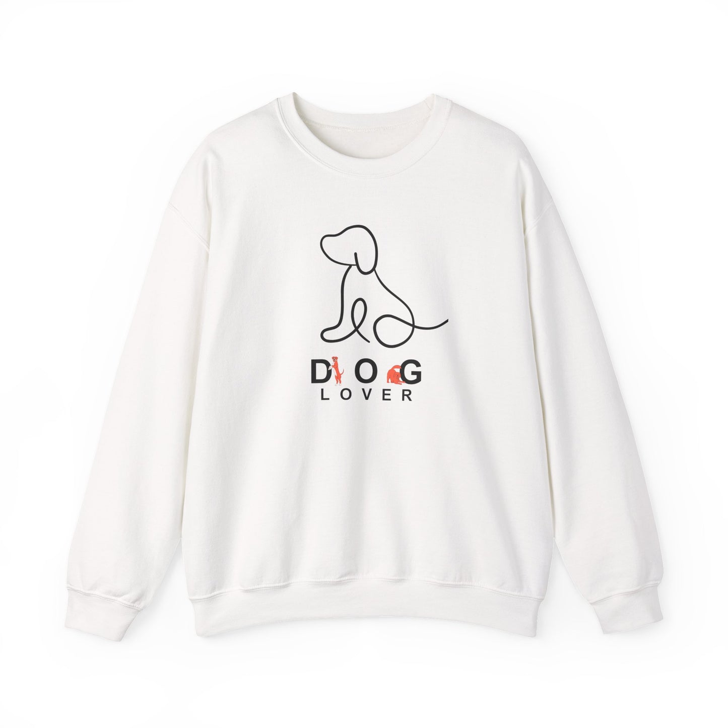Minimalist One-Line "Dog Lover" Sweatshirt