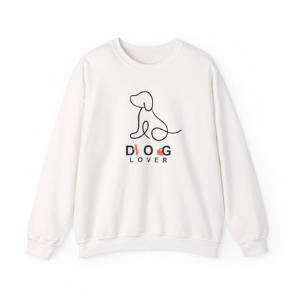 Minimalist One-Line "Dog Lover" Sweatshirt