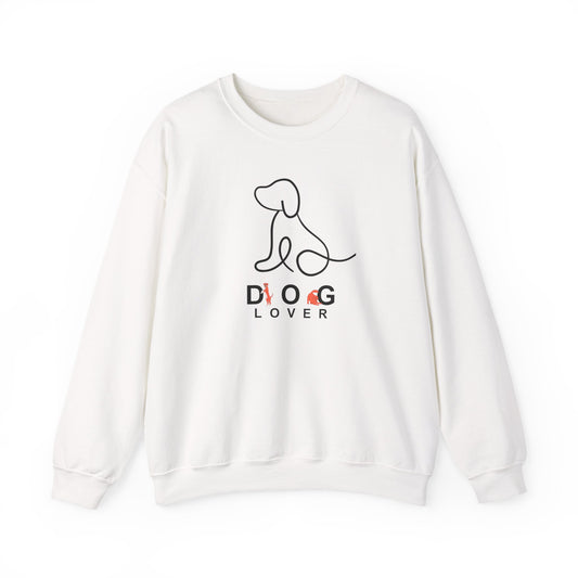 Minimalist One-Line "Dog Lover" Sweatshirt