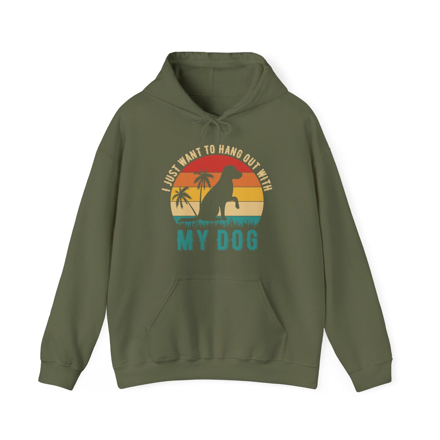 “I Just Want to Hang Out With My Dog” Unisex Hoodie