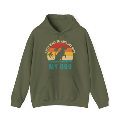 “I Just Want to Hang Out With My Dog” Unisex Hoodie