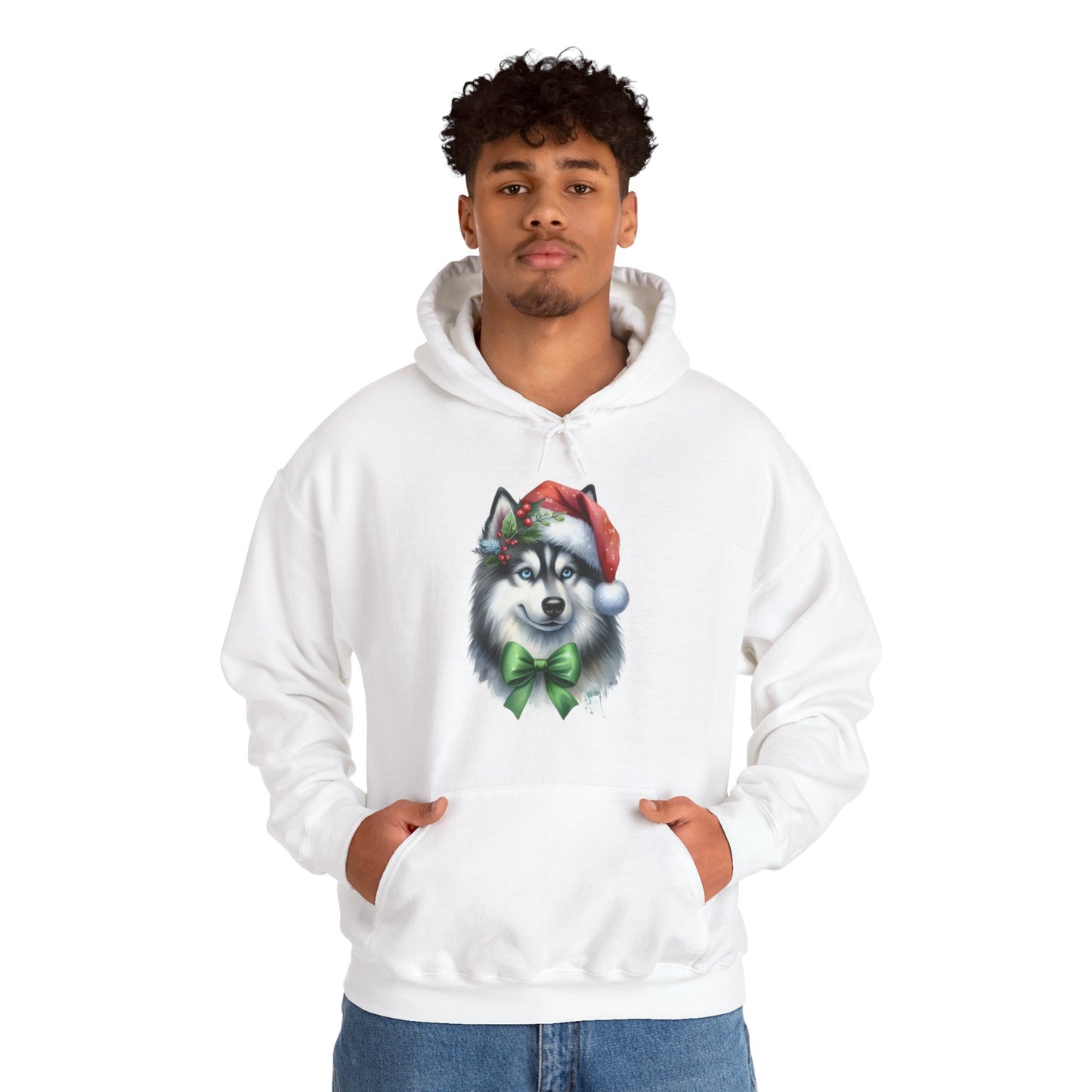 Husky Santa Hoodie | Festive Christmas Dog Sweater