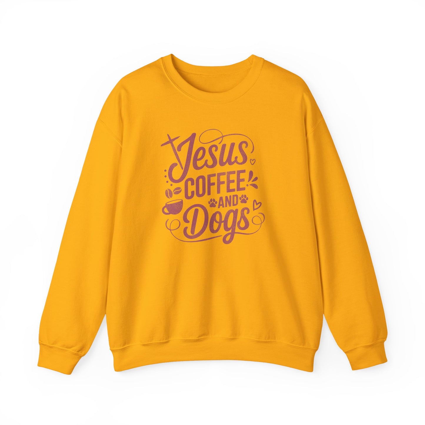 Jesus, Coffee, and Dogs Unisex Sweatshirt