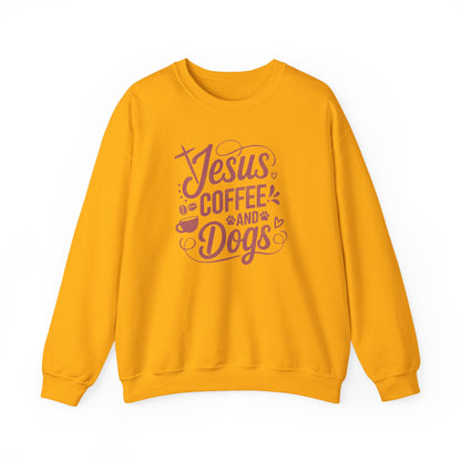 Jesus, Coffee, and Dogs Unisex Sweatshirt
