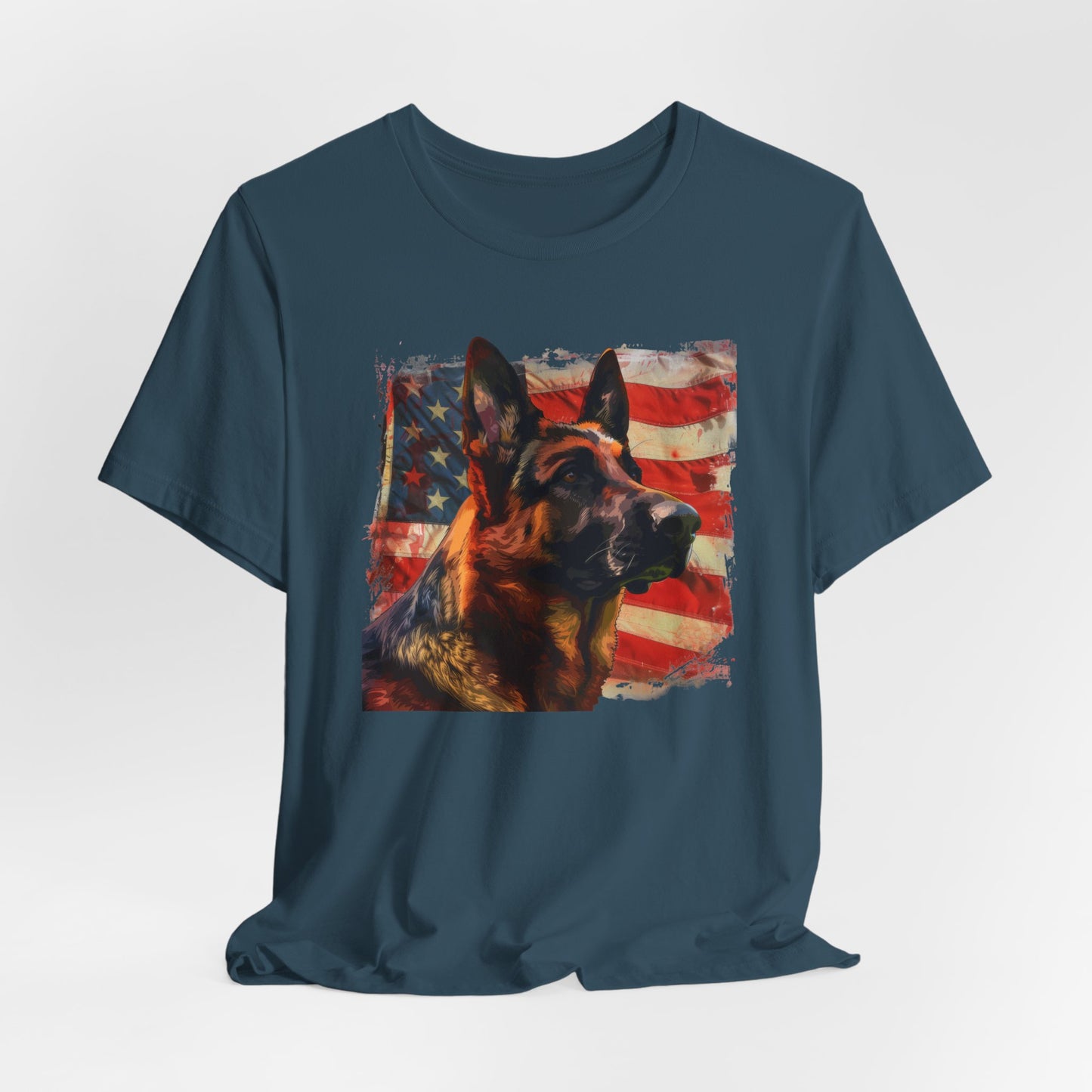 German Shepherd Patriotic Unisex T-Shirt