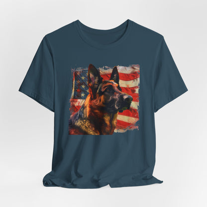 German Shepherd Patriotic Unisex T-Shirt