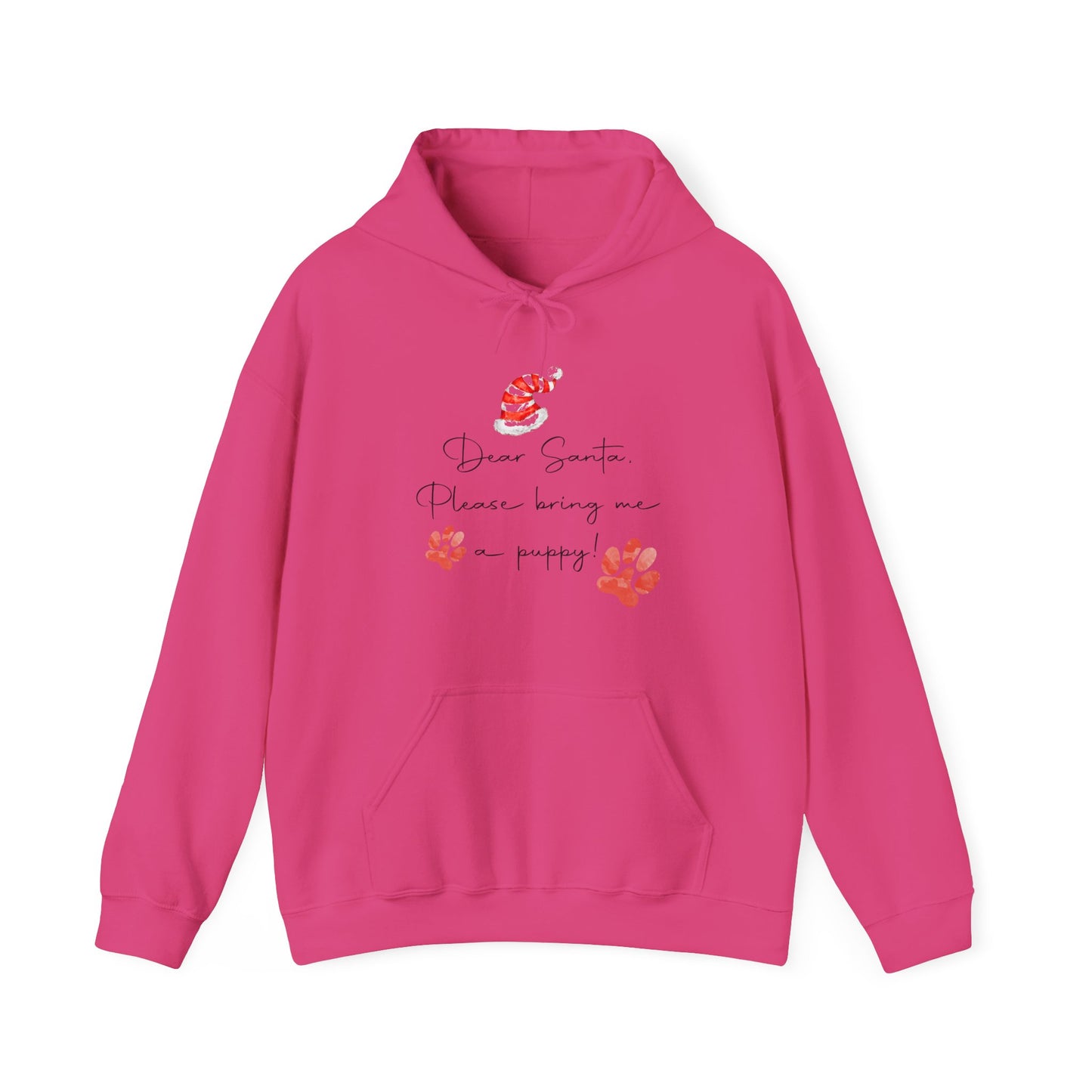 Dear Santa, Bring Me a Puppy - Christmas Hoodie