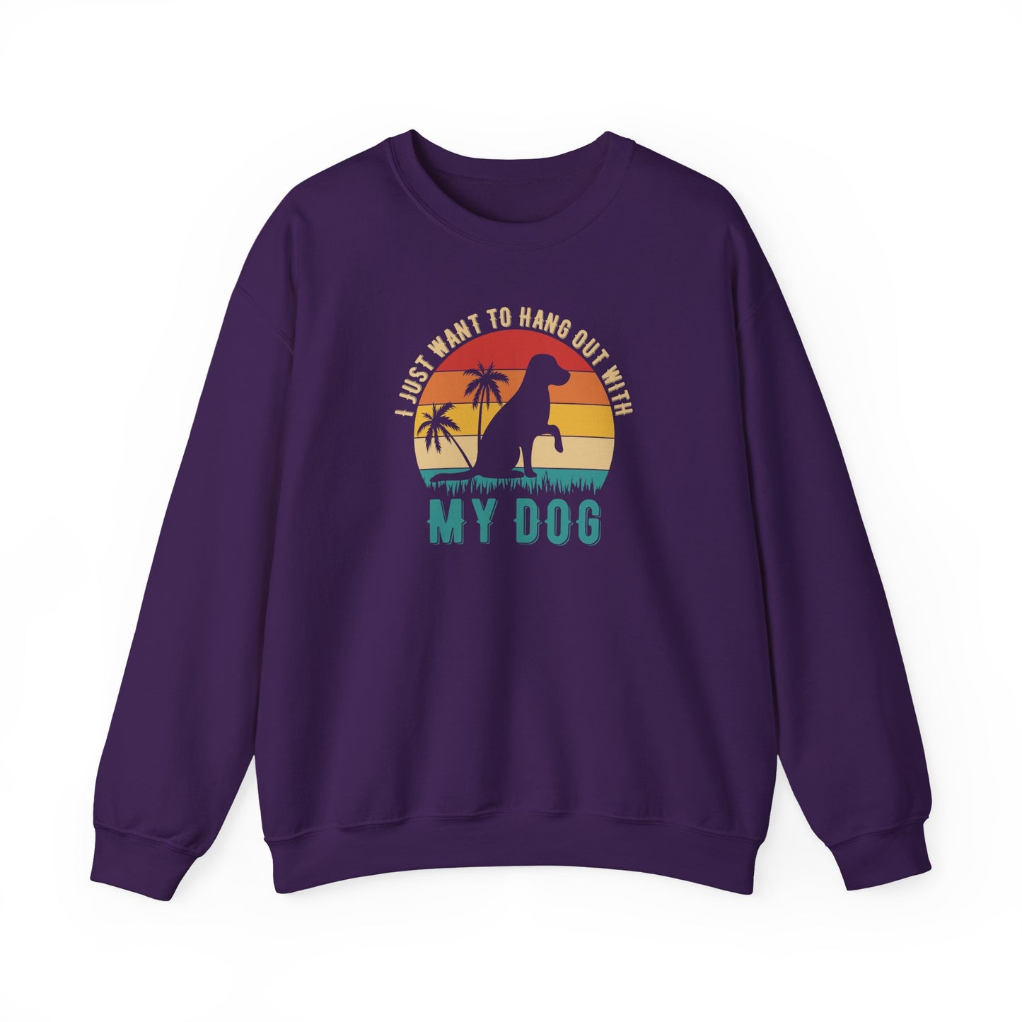 Title I Just Want to Hang Out With My Dog Sweatshirt