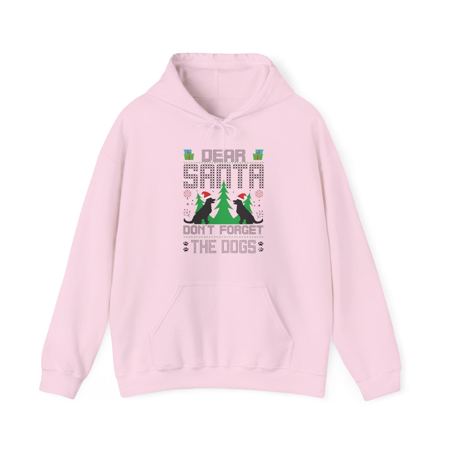 Dear Santa Don't Forget the Dogs – Unisex Holiday Hoodie