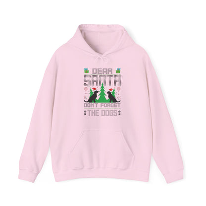 Dear Santa Don't Forget the Dogs – Unisex Holiday Hoodie