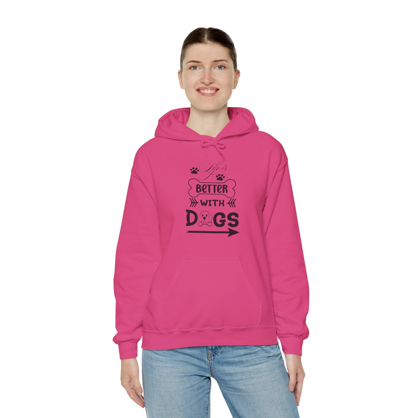 Life Is Better With Dogs - Pet Lover Unisex Hoodie