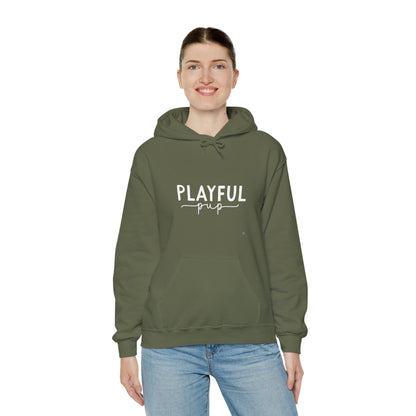 Playful Pup Unisex Hoodie | Minimalist Aesthetic Dog Gift
