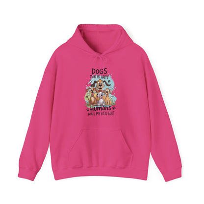 Dogs Make Me Happy Humans Make My Head Hurt Unisex Hoodie