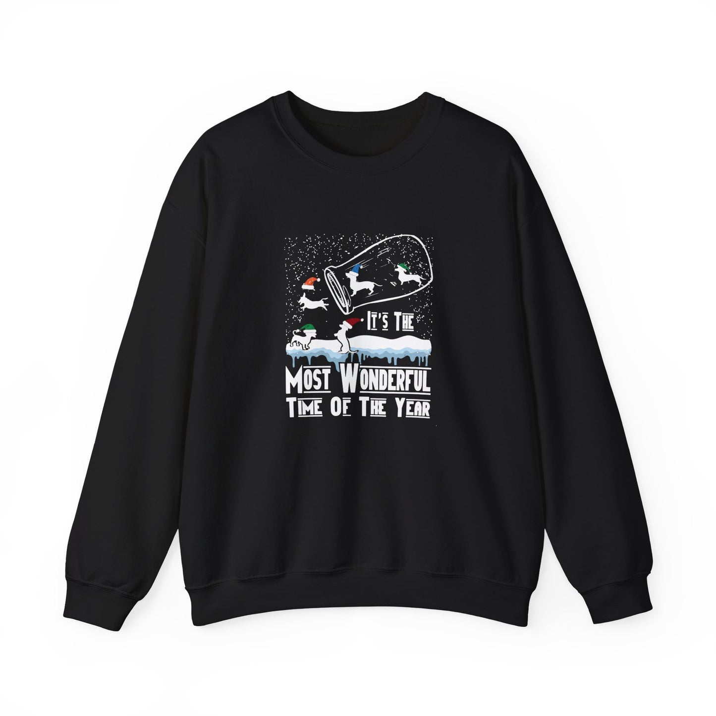 Dachshund Snow Globe Sweatshirt | Wonderful Wiener Time