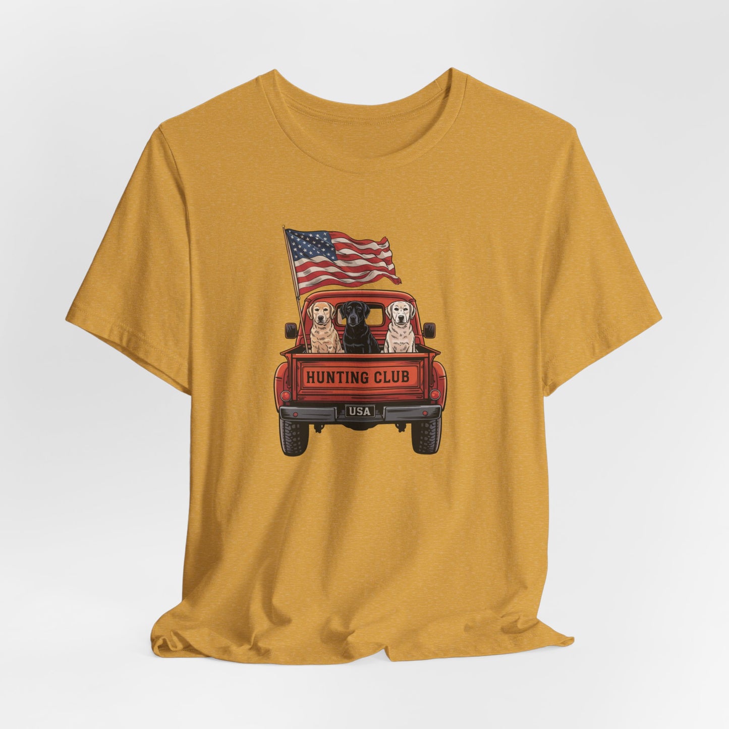 "Hunting Club USA – Vintage Truck & Lab Trio Tee"