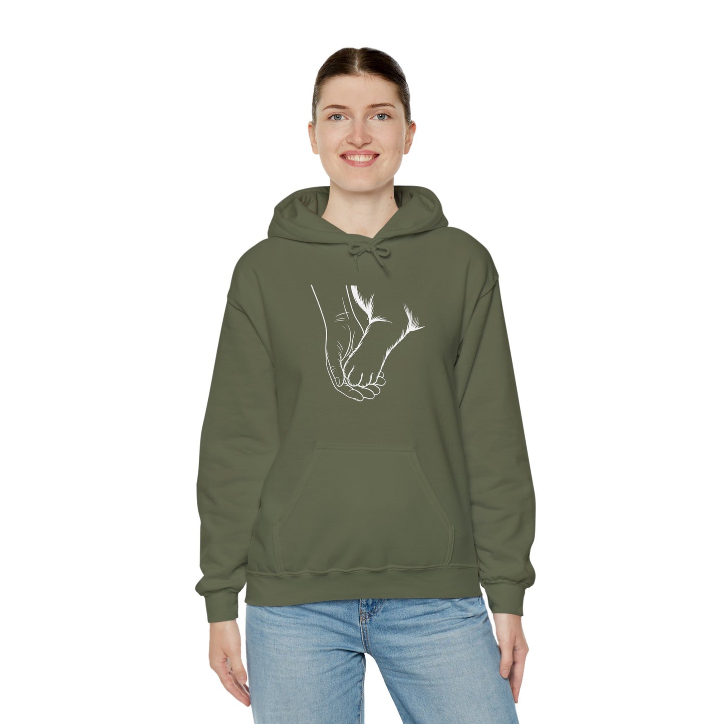 Holding Paws Forever Hoodie | Dog-Human Bond Gift