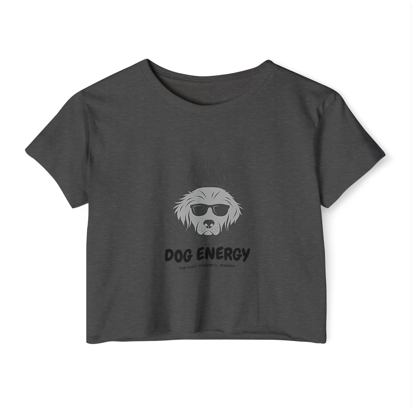Dog Energy Crop Top – Cool Graphic Tee for Dog Lovers