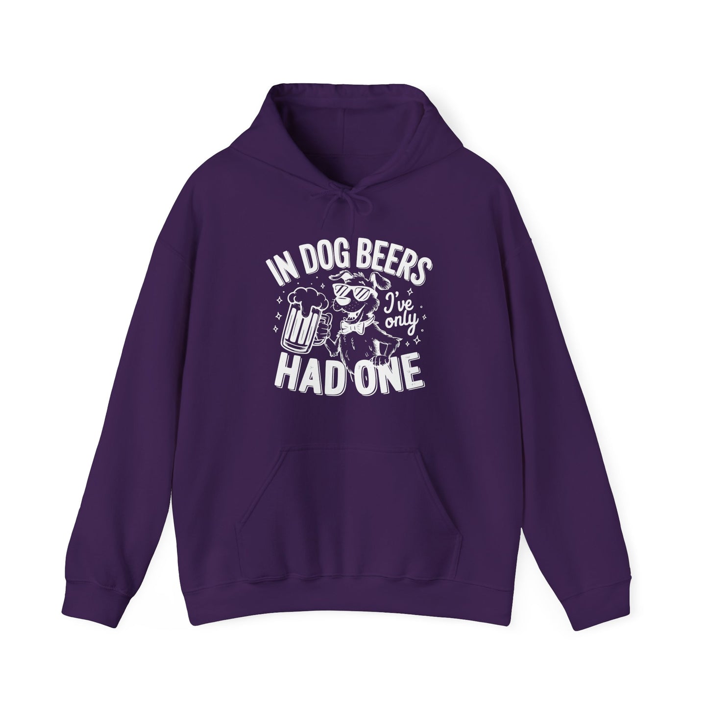 "In Dog Beers" Funny Unisex Hoodie –Perfect for Dog & Beer Lovers