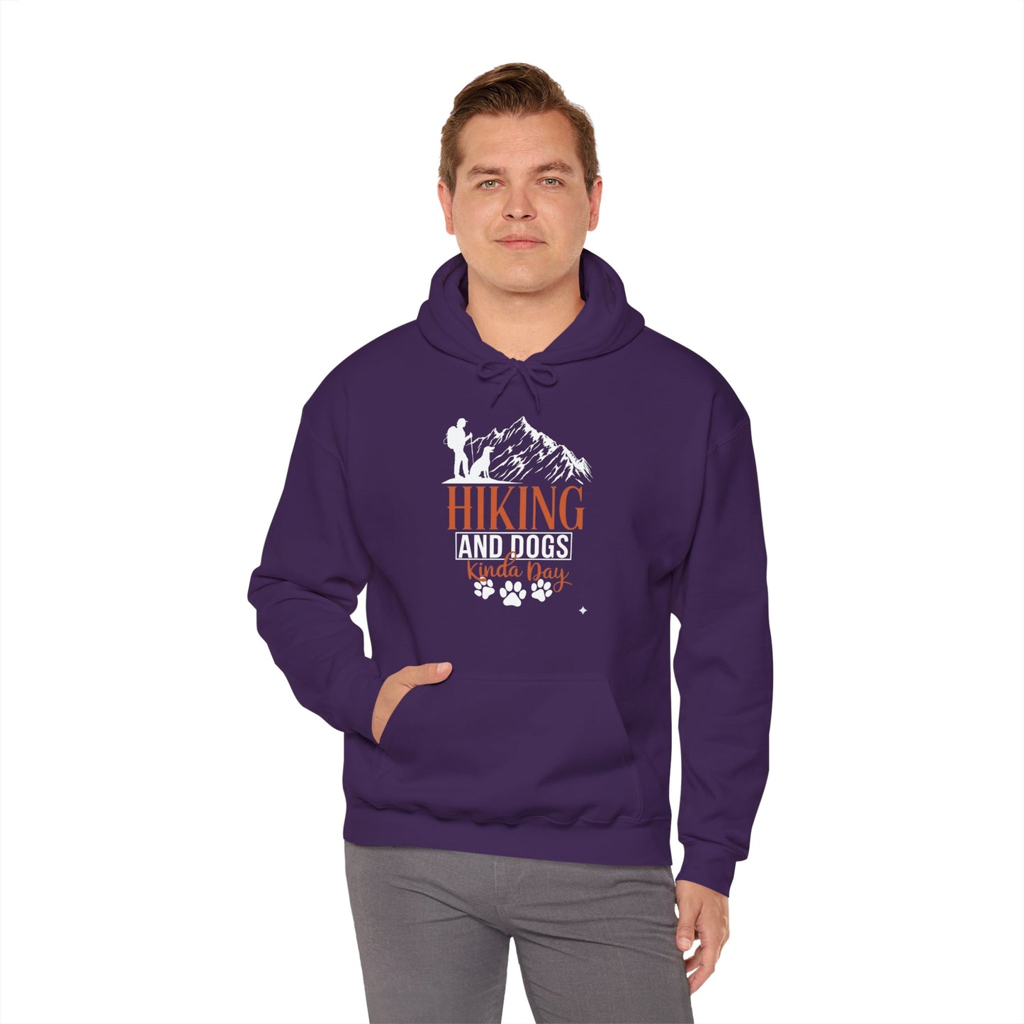 Hiking and Dogs Kinda Day Unisex Hoodie