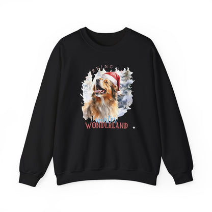 Festive Dog Winter Wonderland Unisex Sweater